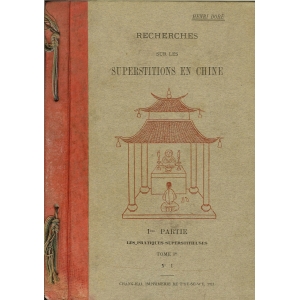 RECHERCHES SUR LES SUPERSTITIONS EN CHINE
