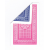 Carte FOX LAKE Double Dos Bleu / Rouge