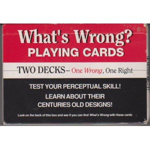 WHAT'S WRONG? PLAYING CARDS